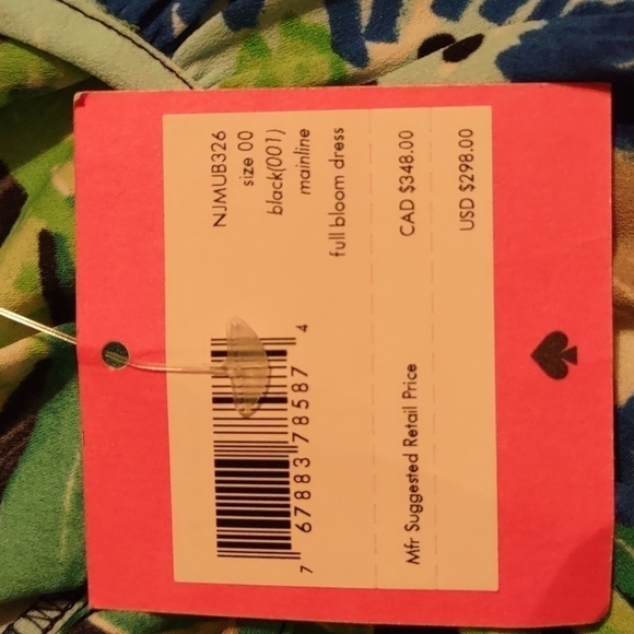 Kate Spade "Full Bloom" Dress Girl's Size 00 NWT - Picture 5 of 5